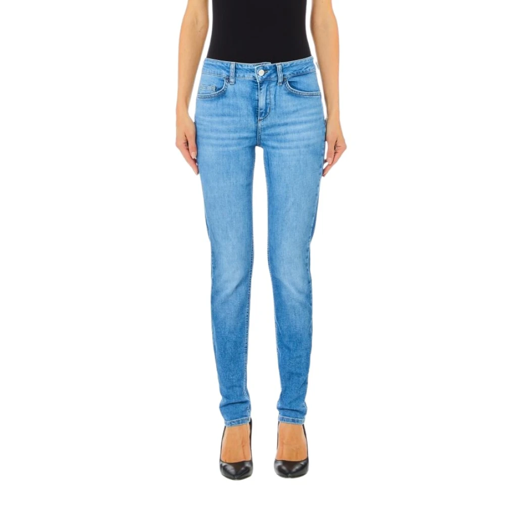 Liu Jo Kvinno Blå Jeans Dam, W27, Bomull, Slim-Fit Jeans