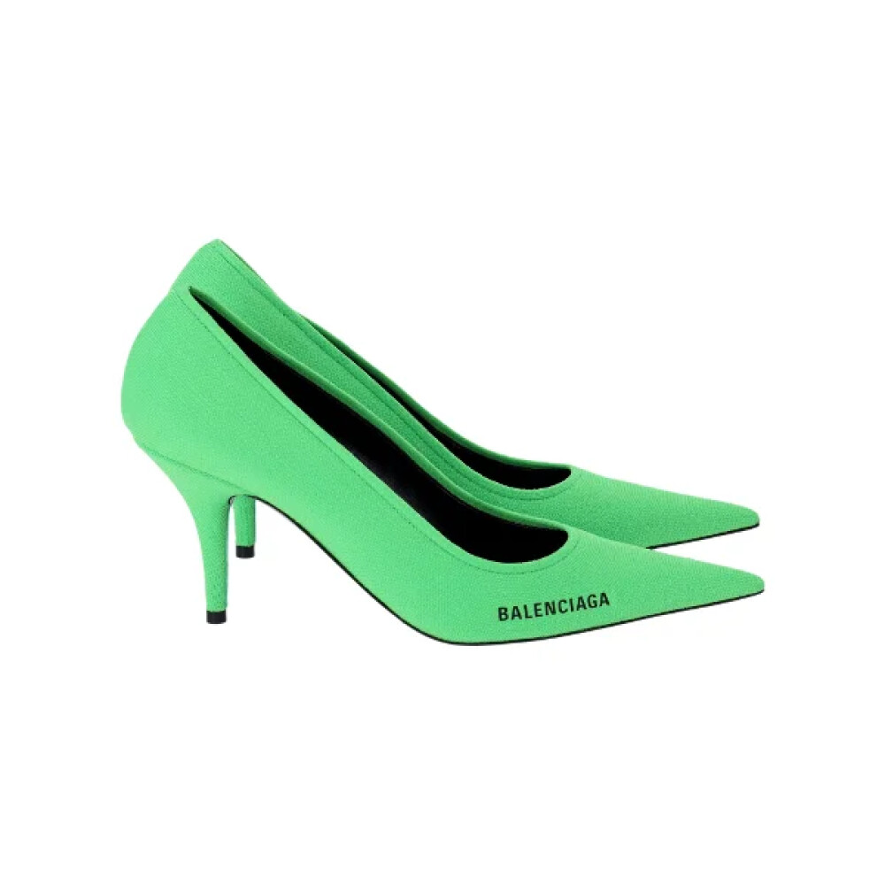 Balenciaga fashion green heels