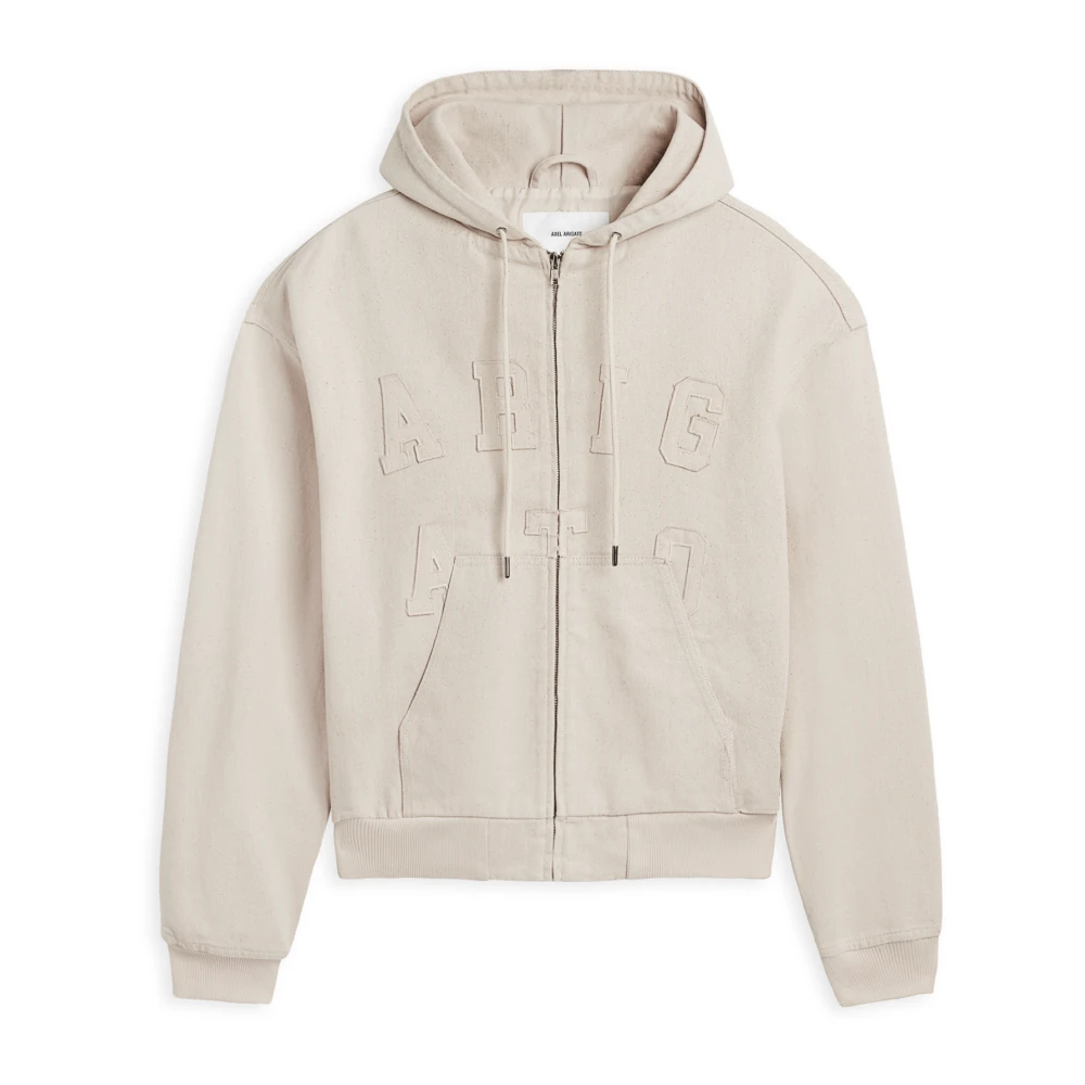 Axel Arigato Venice Hooded Bomber Jacket Beige Heren