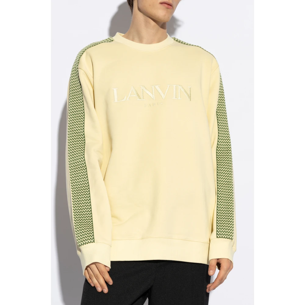 Lanvin Katoenen sweatshirt Yellow Heren