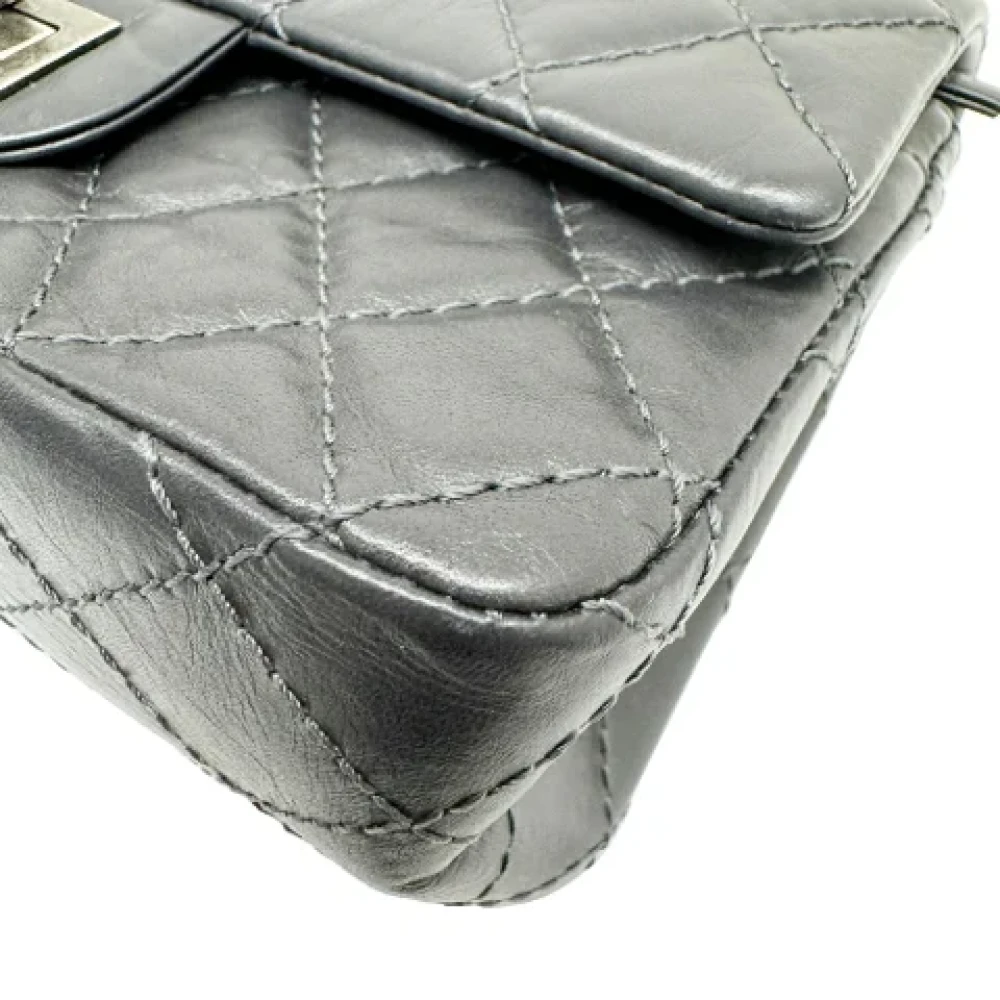 Chanel Vintage Pre-owned Fabric chanel-bags Gray Dames