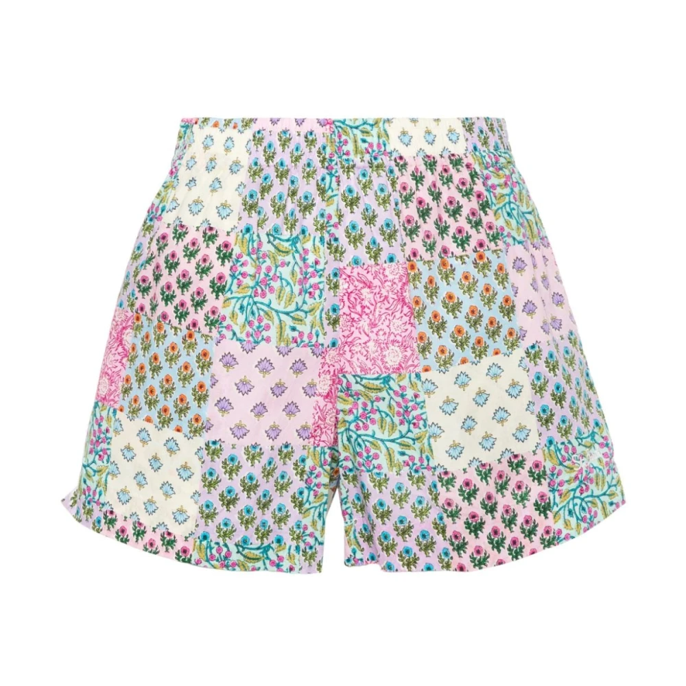 MC2 Saint Barth Shorts met bloemenprint en elastische tailleband Multicolor Dames