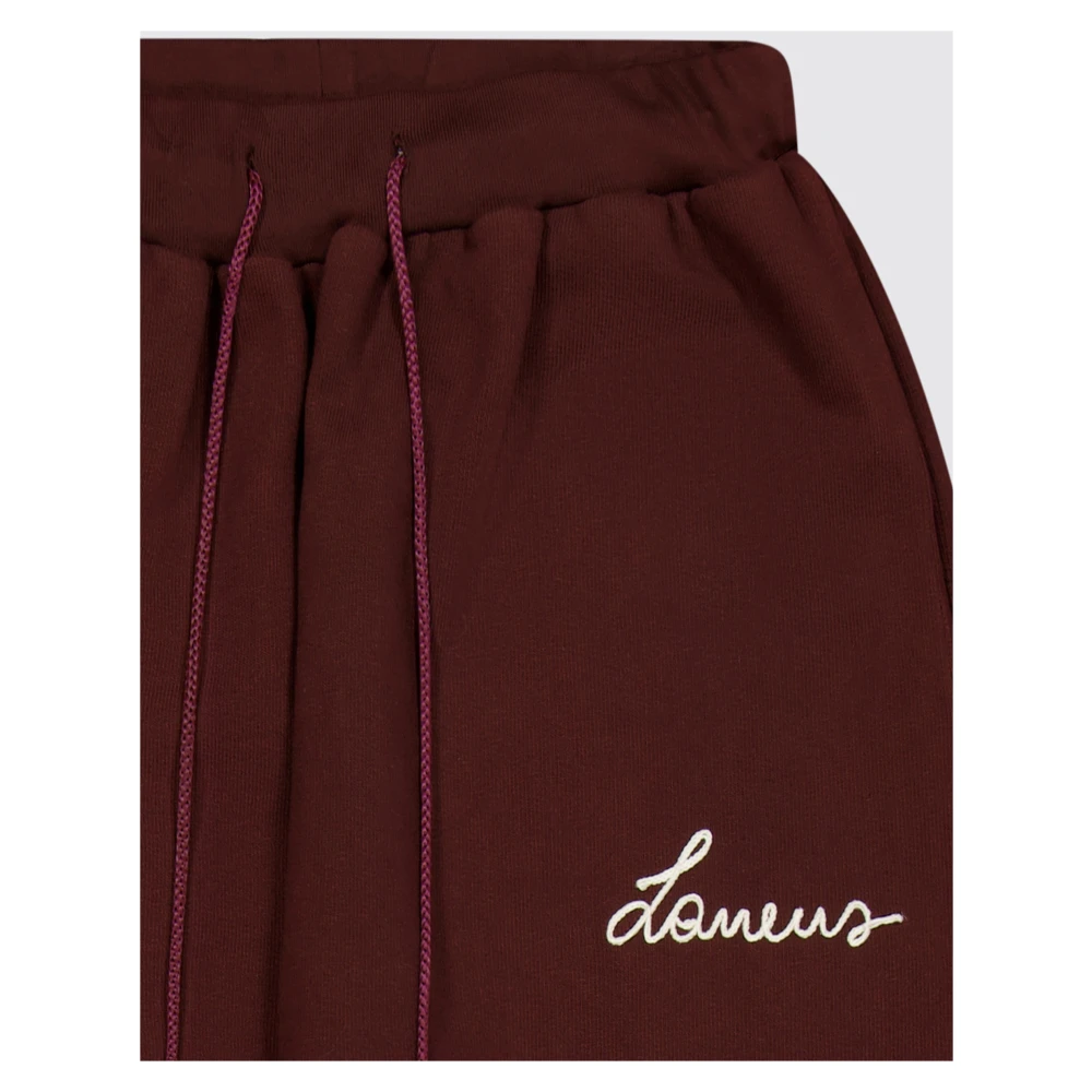 Laneus Sportieve Jersey Katoenen Geborduurde Broek Red Unisex