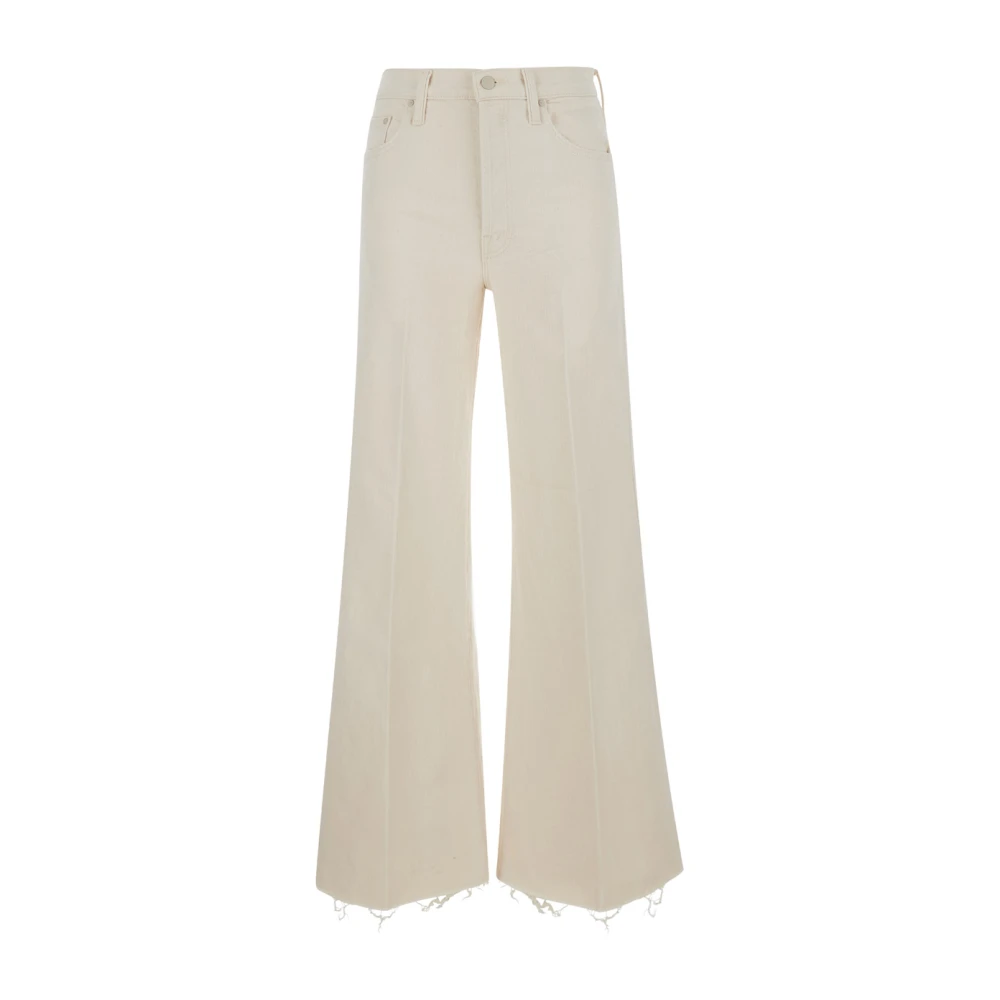 Mother Witte Roller Fray Jeans White Dames