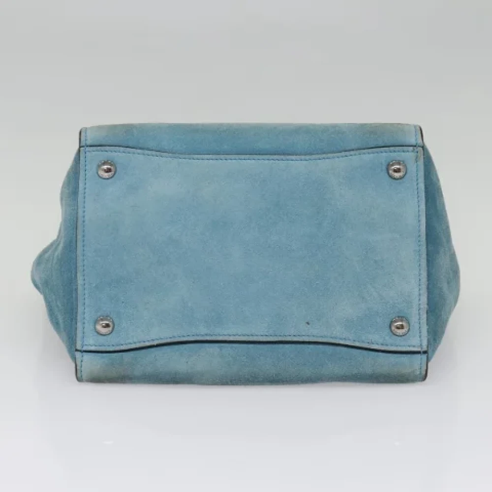Prada Vintage Pre-owned Suede prada-bags Blue Dames