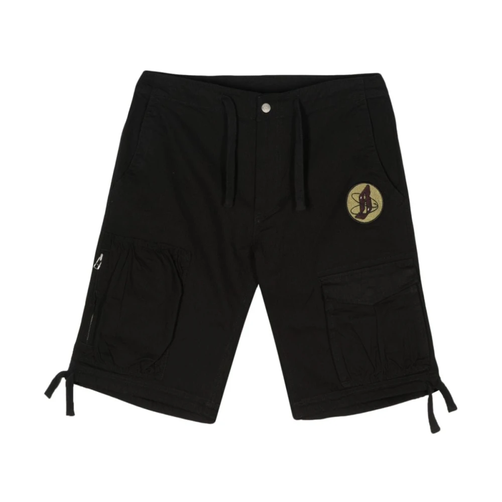 Billionaire Boys Club Zwarte Cargo Shorts met Geborduurd Logo Black Heren