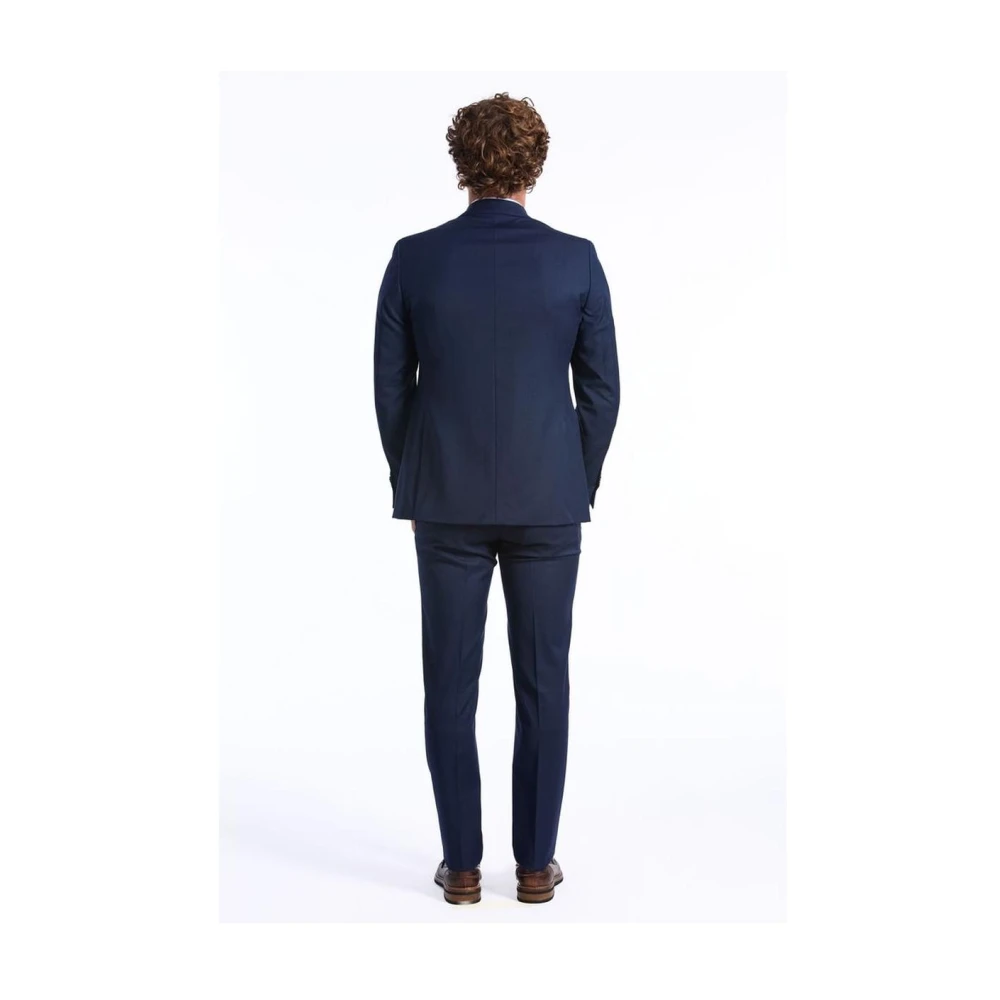 Baldinini Navy Blue Slim Fit Wollen Pak Blue Heren