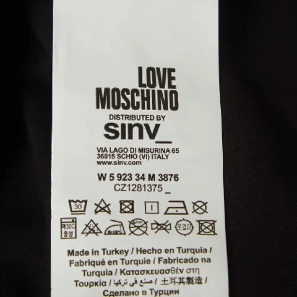 Moschino Pre-Owned Pre-owned Cotton tops Black Dames