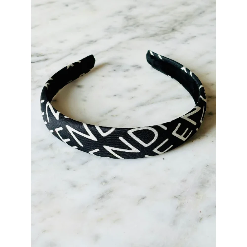 Fendi Vintage Pre-owned Fabric hair-accessories Black Dames