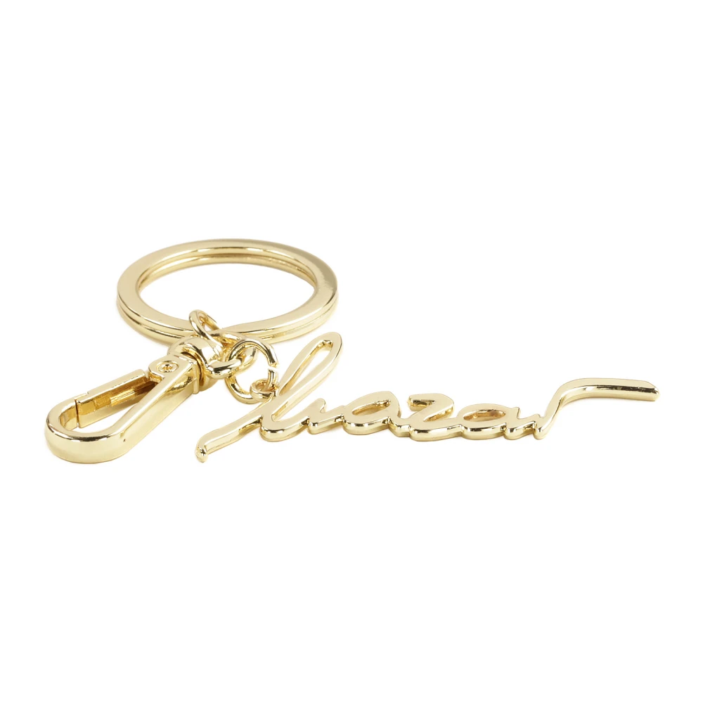 Kazar Gouden sleutelhanger met karabijnhaak en hanger Yellow Dames