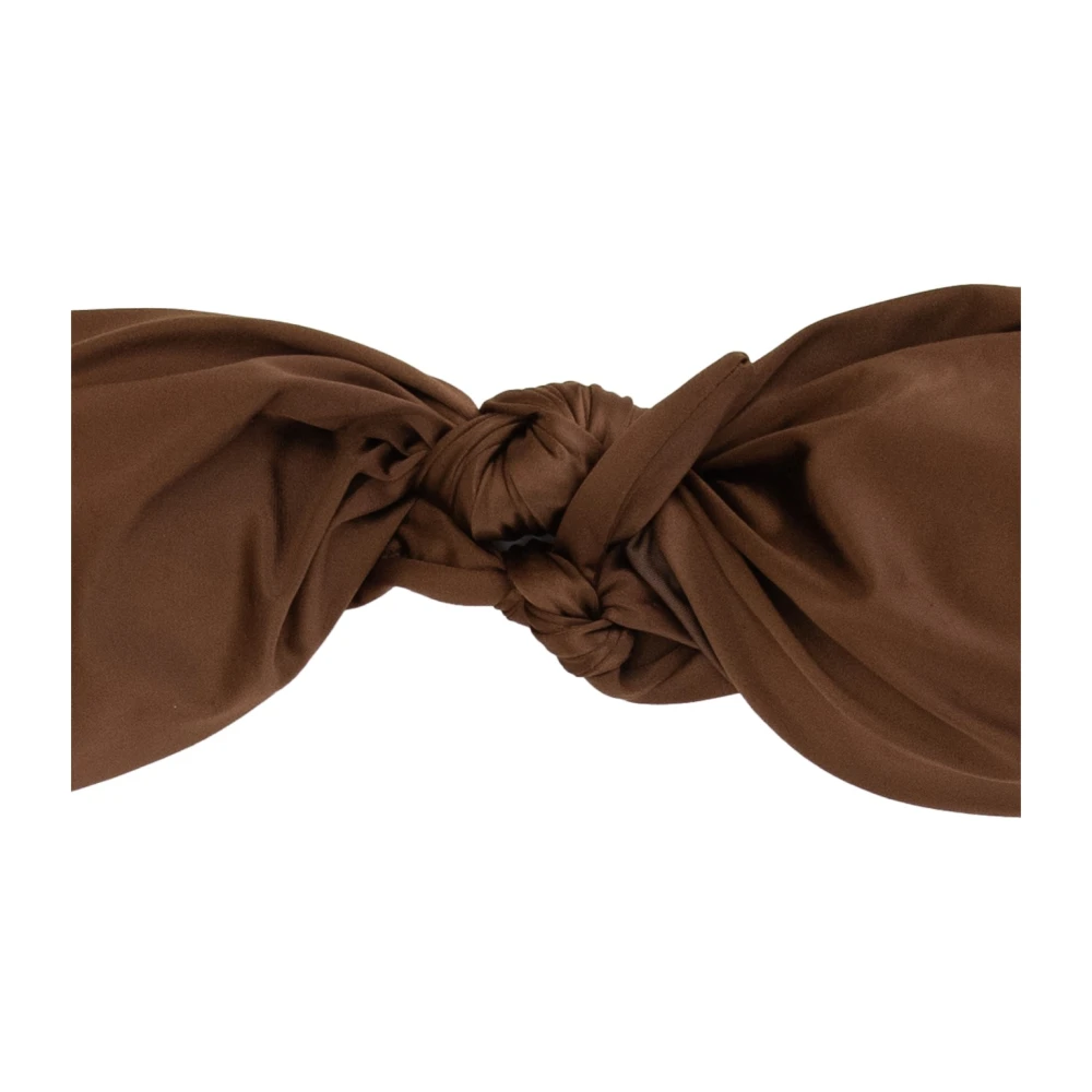 F**k Gerimpelde Bikini Set Brown Dames