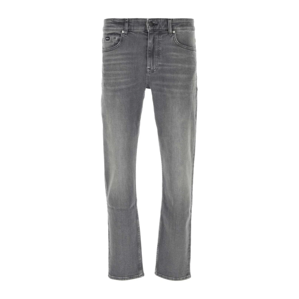Boss Stretch Denim Delaware Jeans Gray Heren