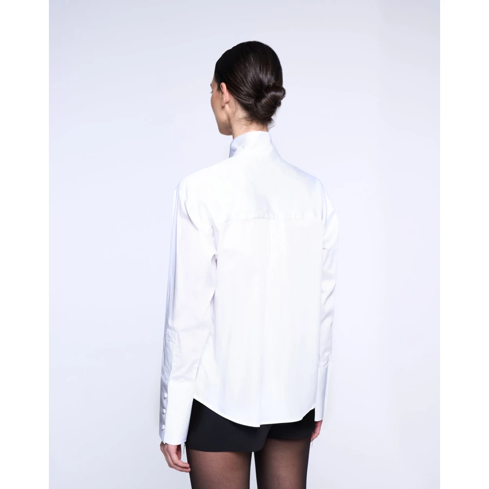 Silvian Heach Strikblouse Lange Mouwen White Dames