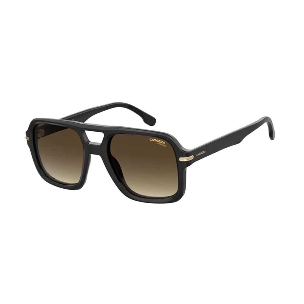 Carrera Zwarte zonnebril met bruin getinte glazen Brown Unisex