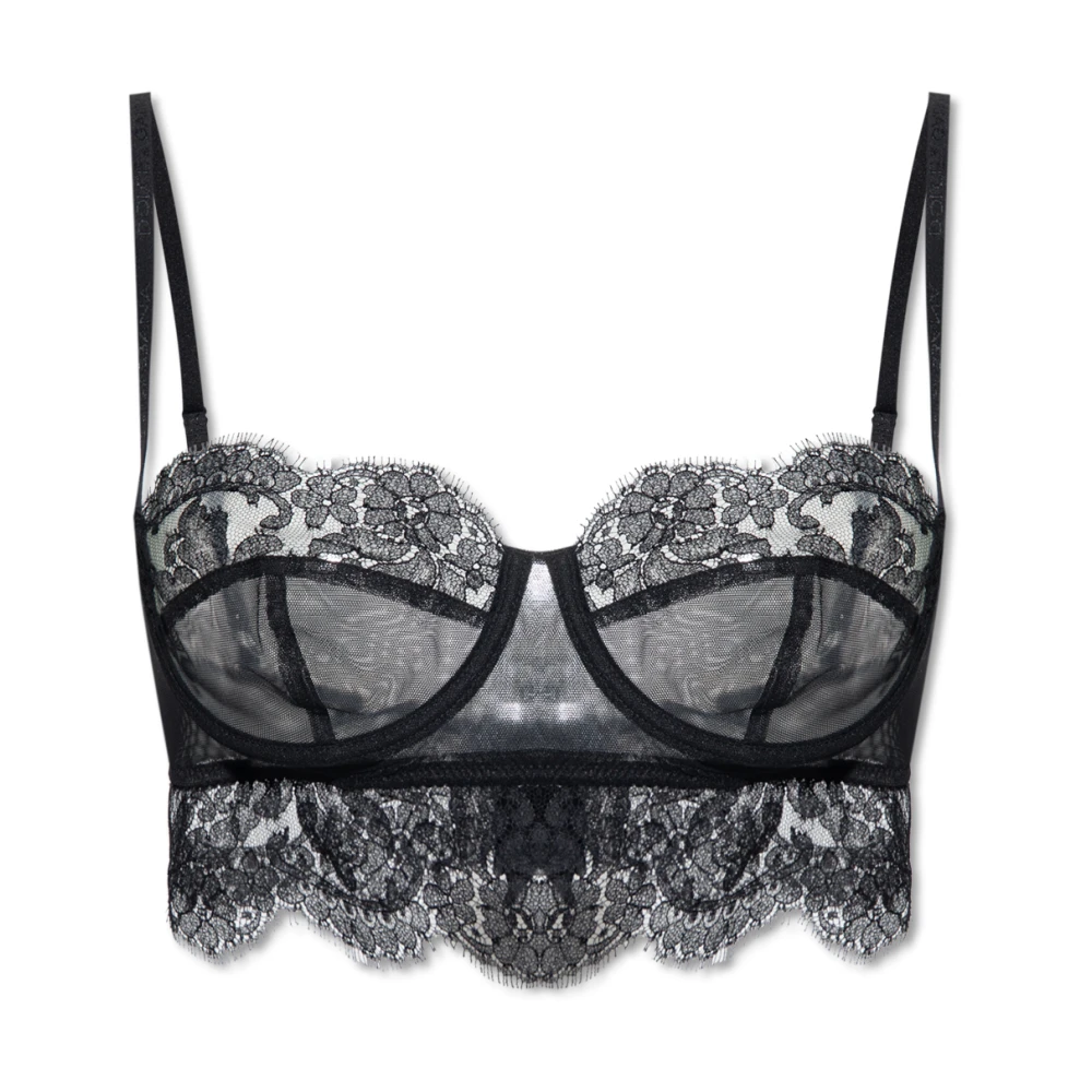 Dolce & Gabbana Vrouw Zwart Ondergoed Dames, S, Kant Bh