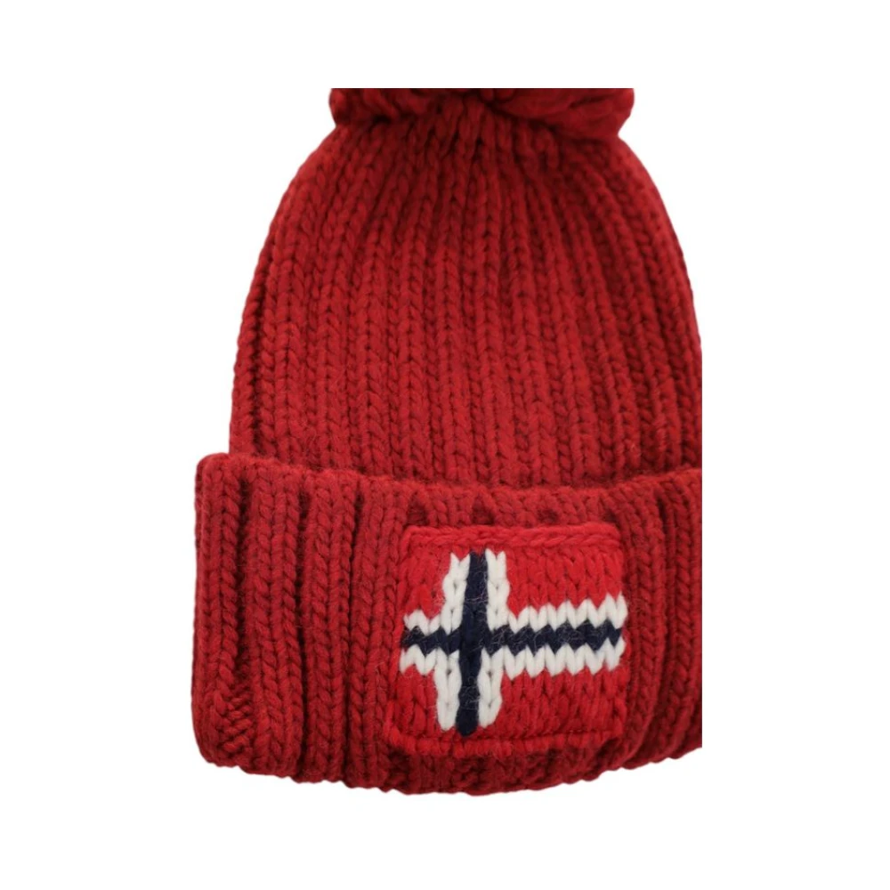 Napapijri Heren Acryl Hoed & Muts Red Heren