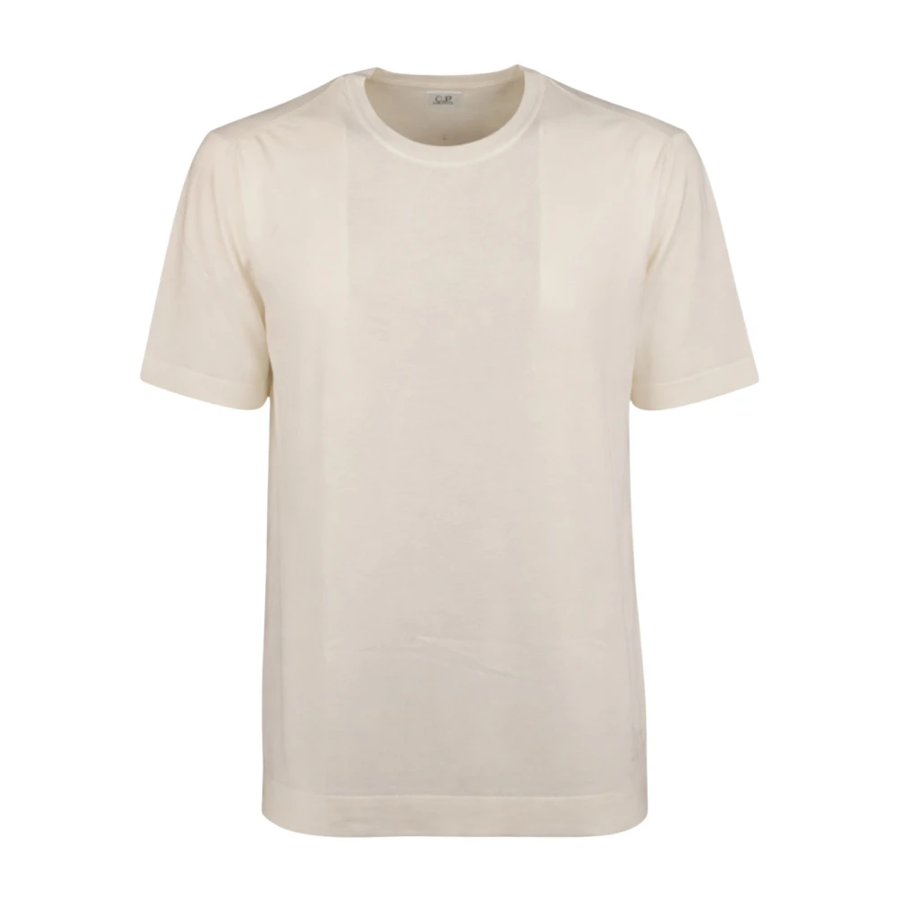 C.p. Company Men's White T-Shirts, Xl, Knitwear Crew Neck
