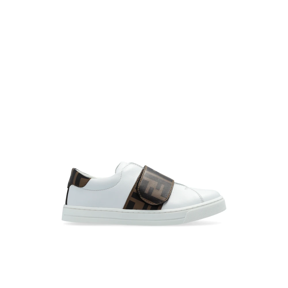 Fendi Unisex Kids White Leather Trainers - Kids Sneakers - 31 Eu - Kids