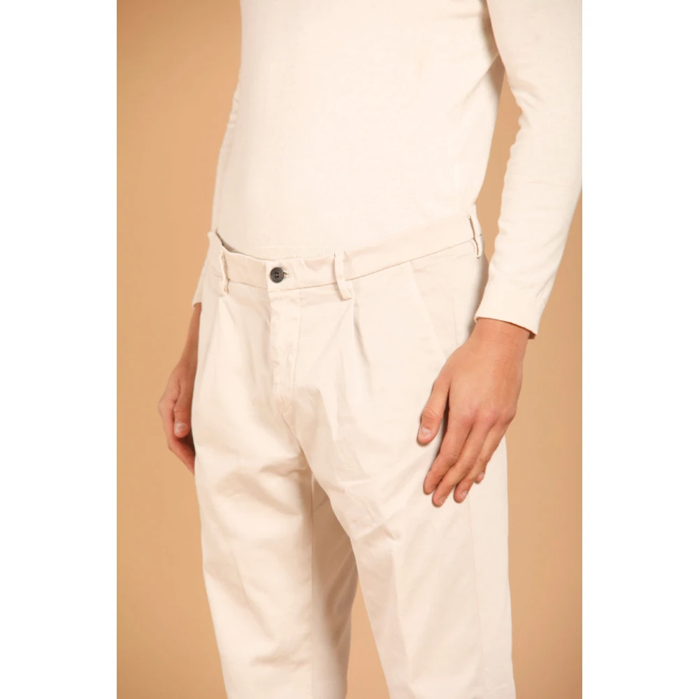 Mason's Wortel Fit Katoenen Chino Broek Beige Heren