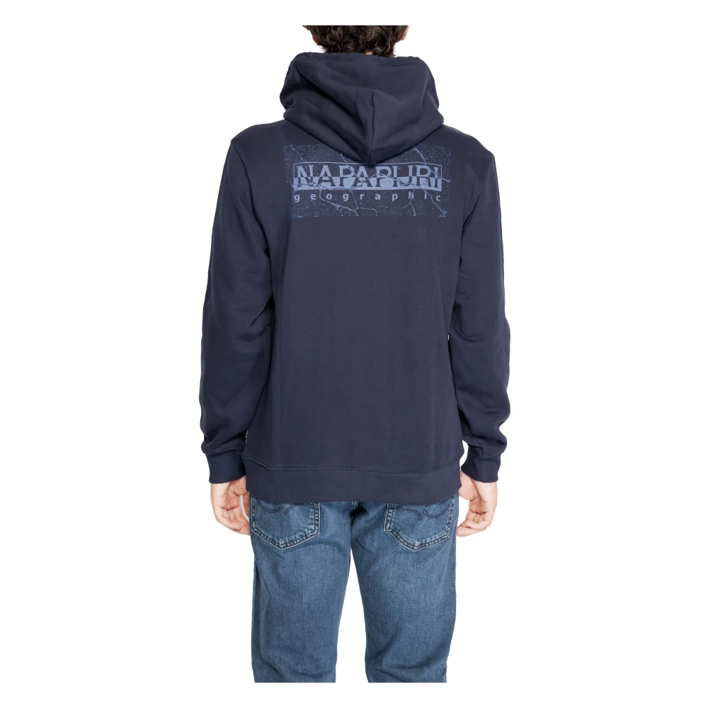 Napapijri Blauwe Hoodie Heren Herfst Winter Blue Heren