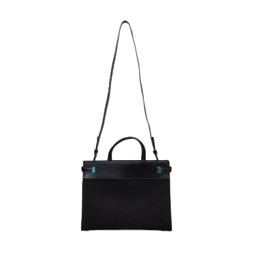 Yves Saint Laurent Vintage Pre-owned Leather handbags Black Dames