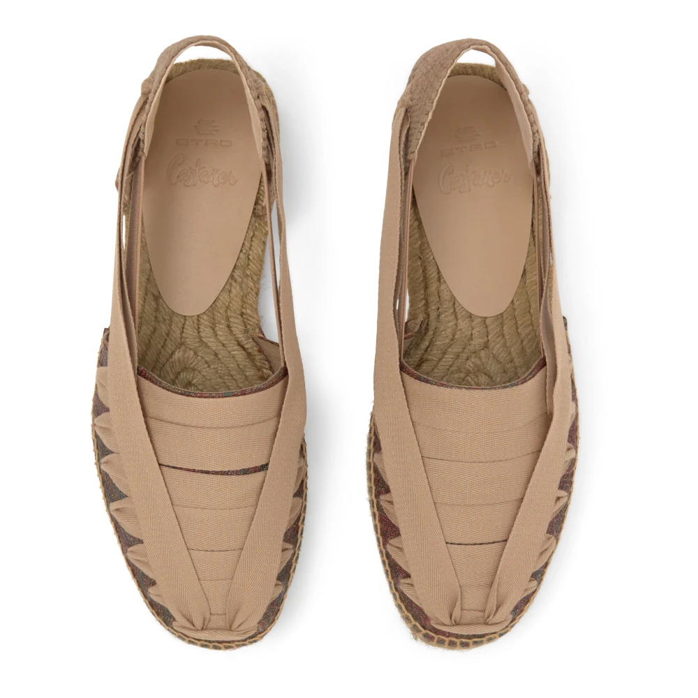 Castañer Norman Etro T 272 · Platte Espadrille Beige Heren