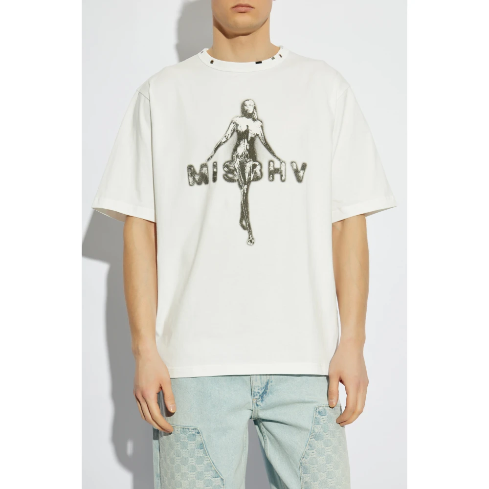 Misbhv Bedrukt T-shirt White Heren
