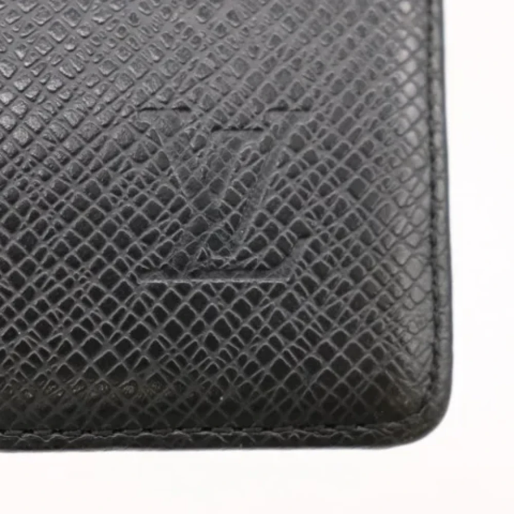Louis Vuitton Vintage Pre-owned Leather wallets Black Heren