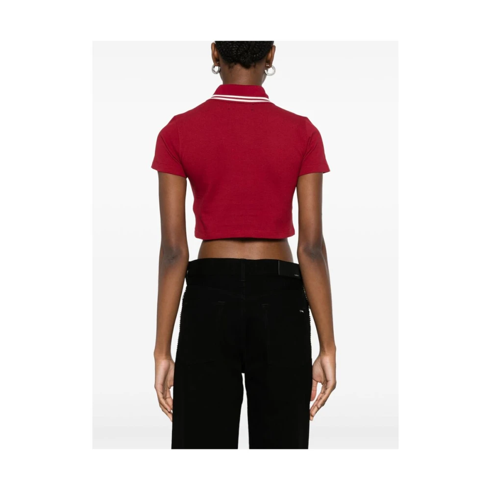 Amiri Bordeaux Rood-Witte Streeptrui Red Dames