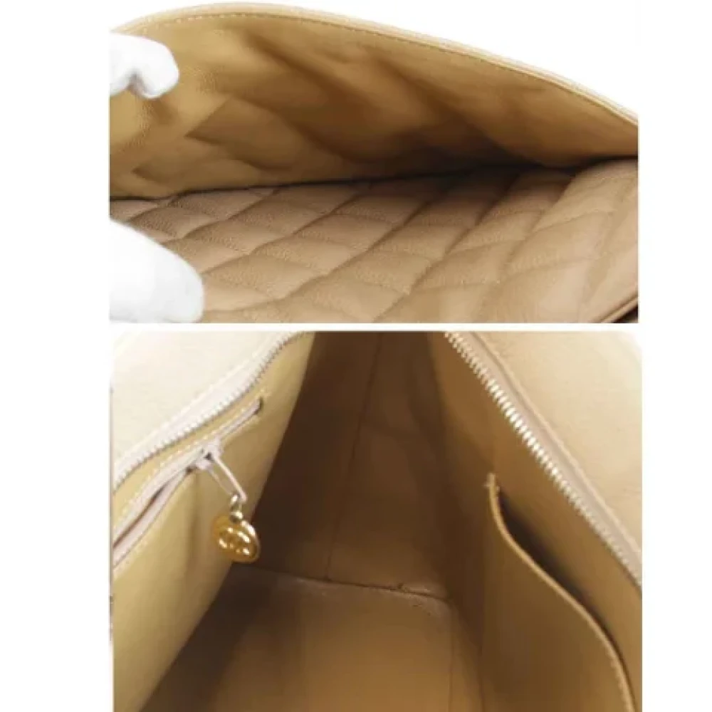 Chanel Vintage Pre-owned Leather totes Brown Dames