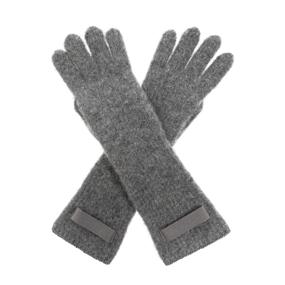 Jacquemus Gray Gloves, Unisex, One Size, Gros Grain Gloves