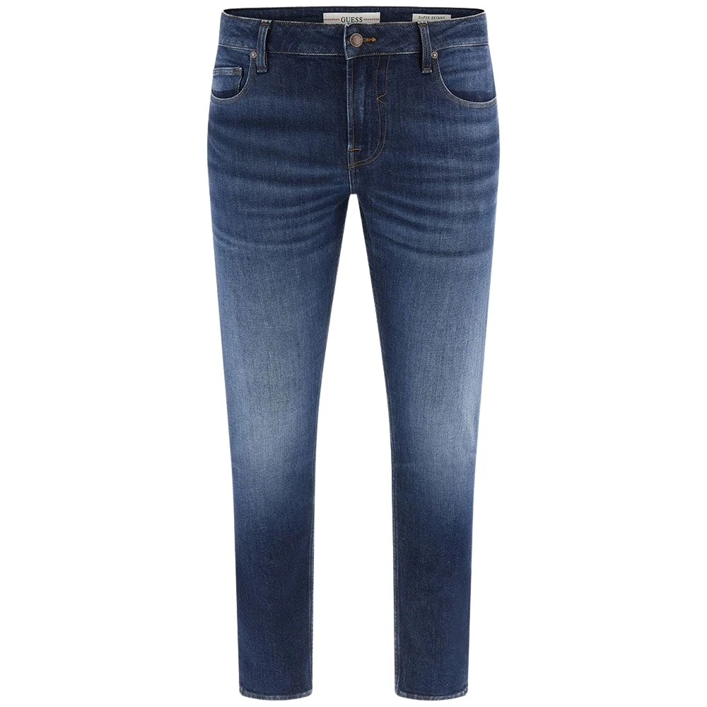 Guess Men's Blue Slim Fit Jeans, W33, Skinny Fit Classic 5-Pocket Jeans