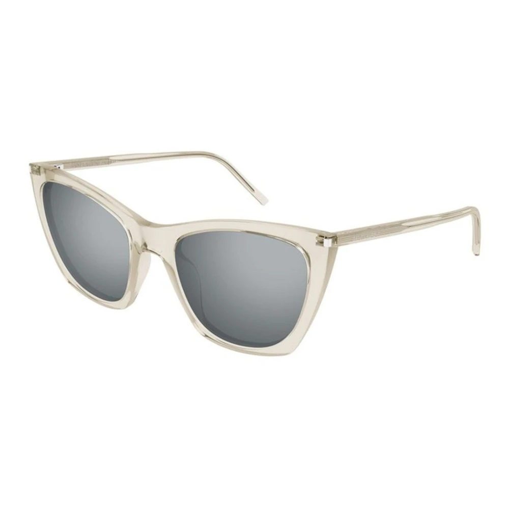 Saint Laurent Women's Beige Sunglasses, 55 Mm, Kate Thin 004