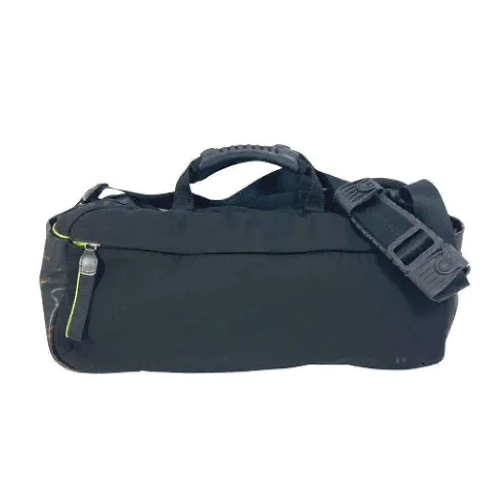 Chanel Vintage Pre-owned Canvas chanel-bags Black Dames