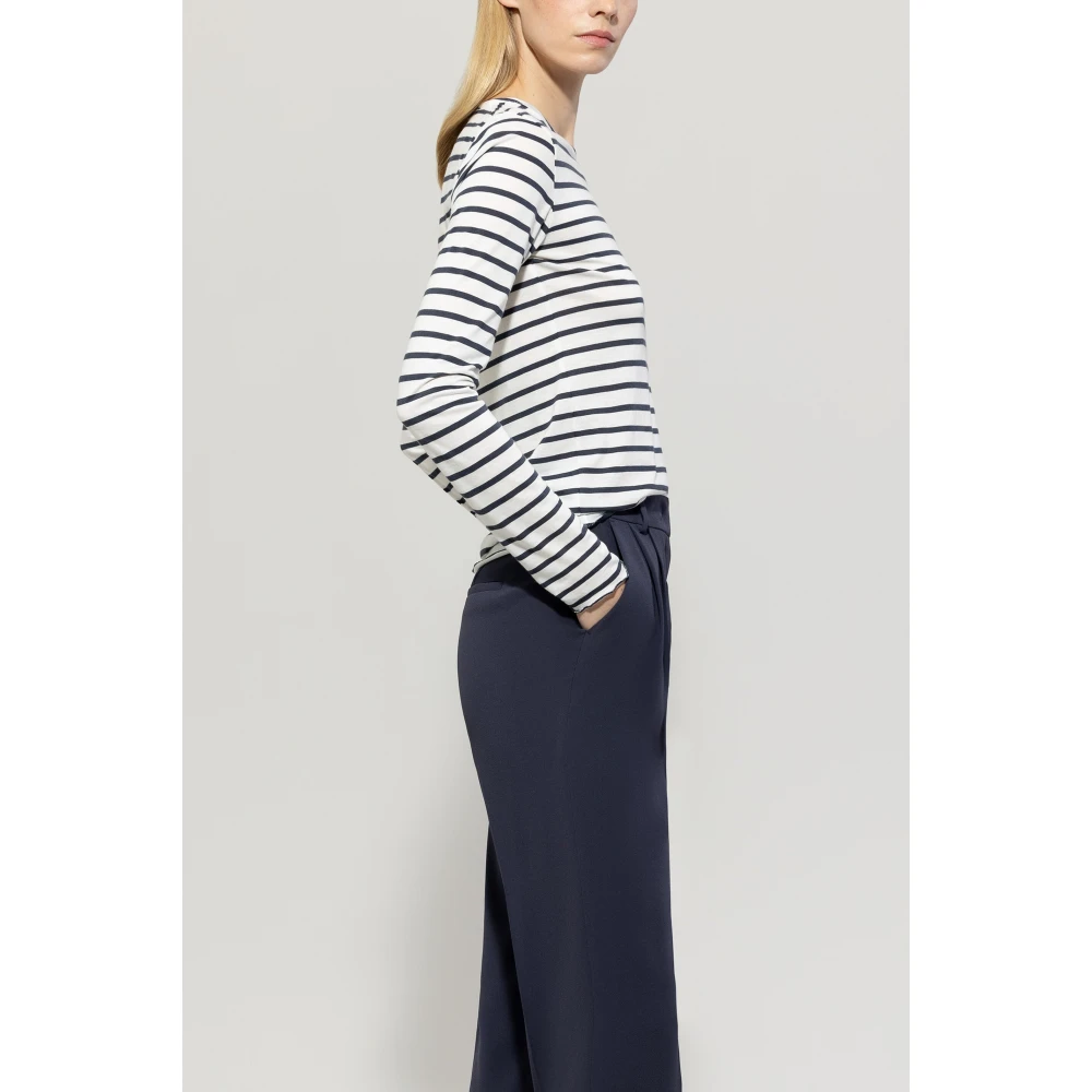 LUISA CERANO Gestreept Ronde Hals Shirt Multicolor Dames