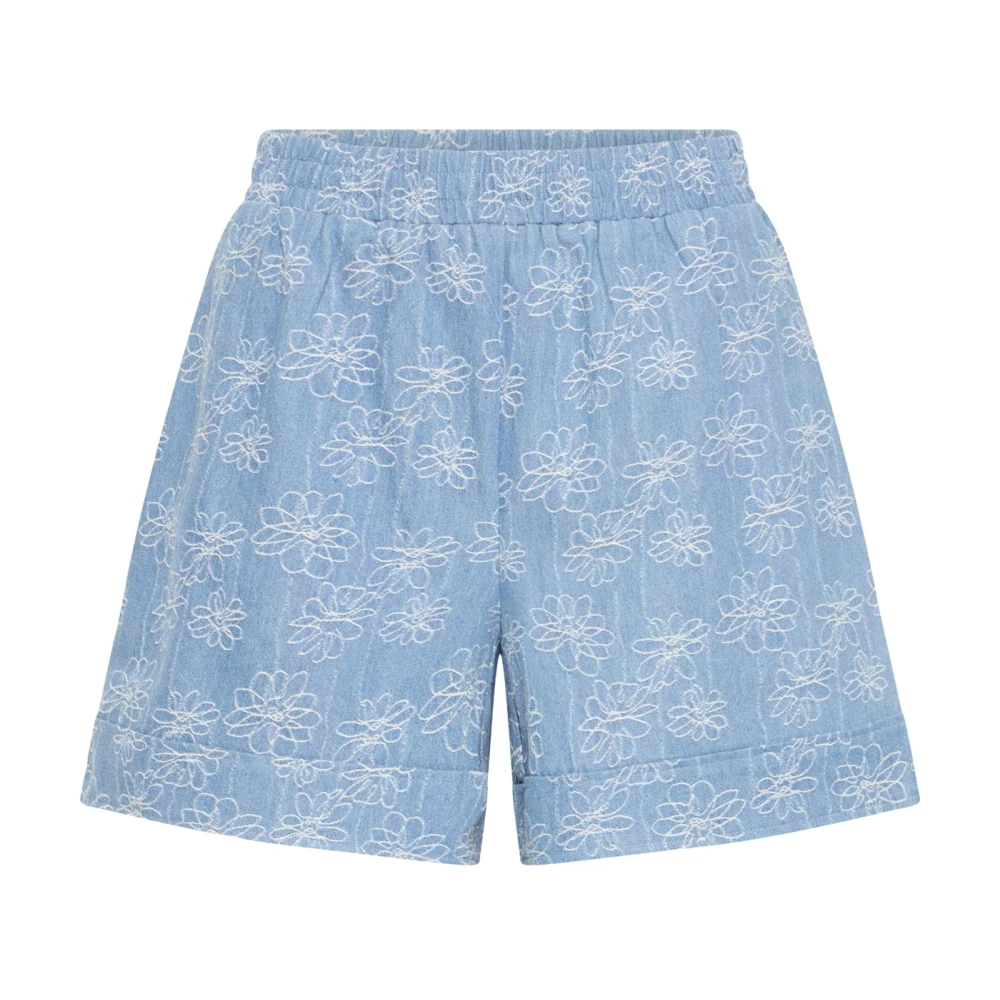 Ichi Blue Denim Shorts - Female - Denim Shorts - Xs - Shorts
