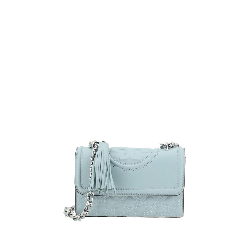 TORY BURCH Gewatteerde Leren Schoudertas Blue Dames