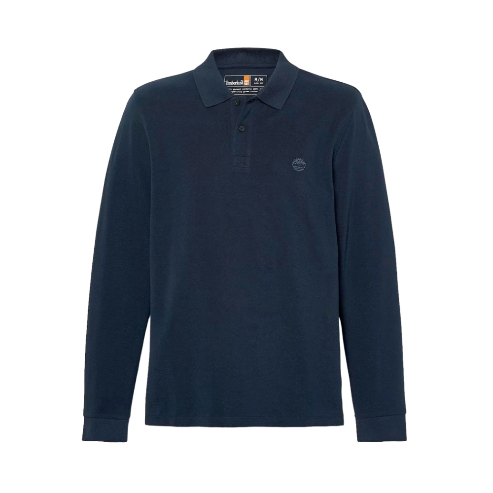 Timberland Polo A Maniche Lunghe Millers River Da Uomo In Blu Scuro, Taglia M - Immagine 2