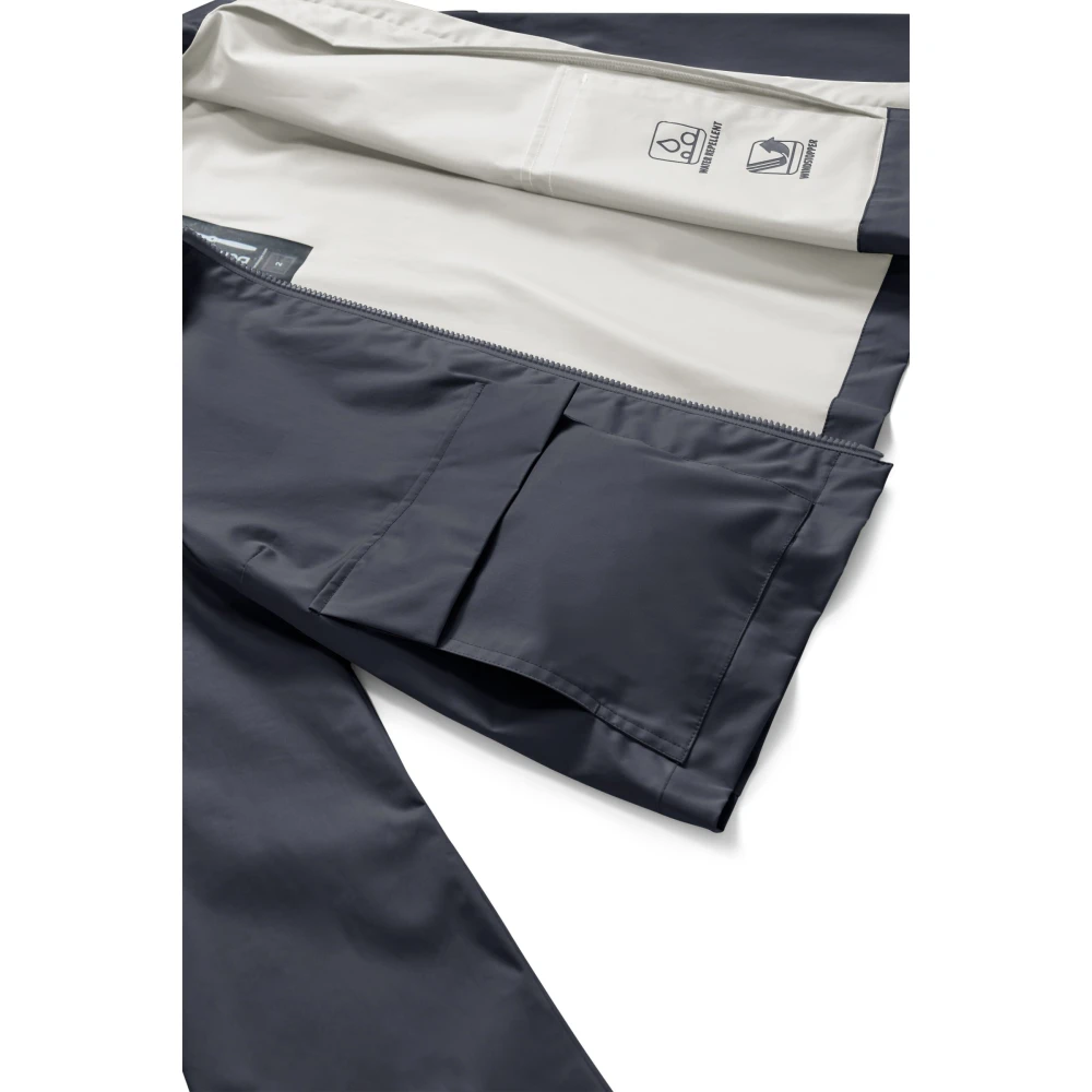 BomBoogie Ongevoerde Gabardine Jas met Kraag Blue Dames
