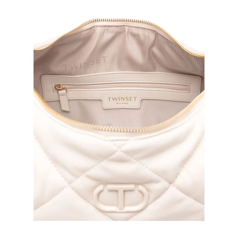 Twinset Witte Gewatteerde Schoudertas White Dames