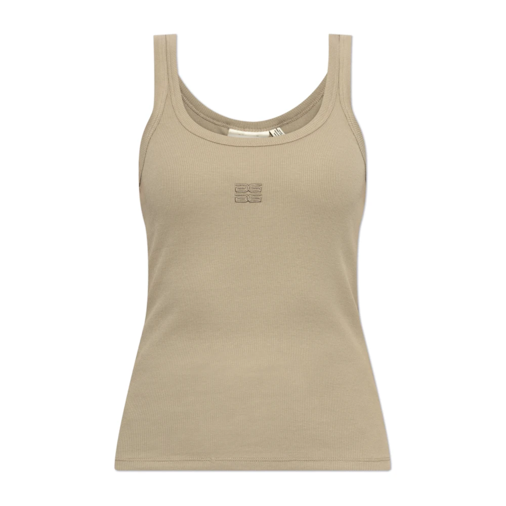 Gestuz Logo Top 2.0 Rock Ridge Gray Dames