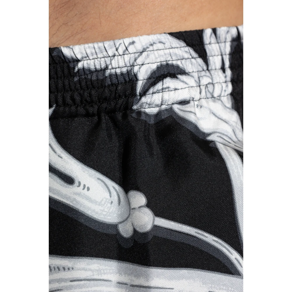 Versace Zijden shorts Black Heren