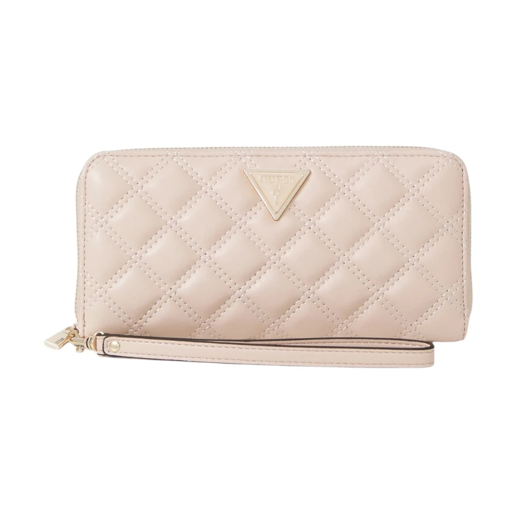 Guess Women's Beige Wallets & Cardholders, One Size, Giully Large Zip-Around Wallet
