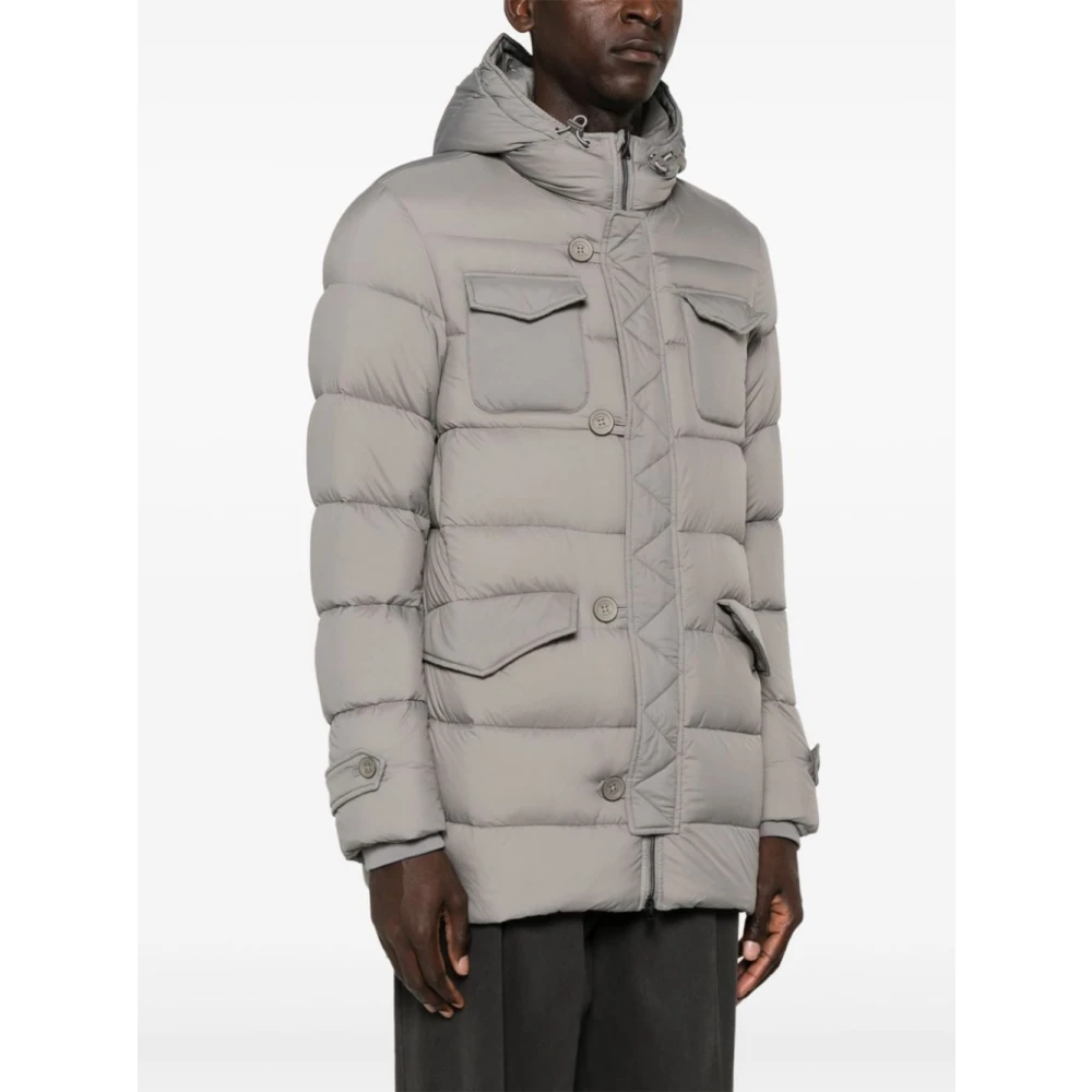 Herno Grijze gewatteerde donsjas Gray Heren