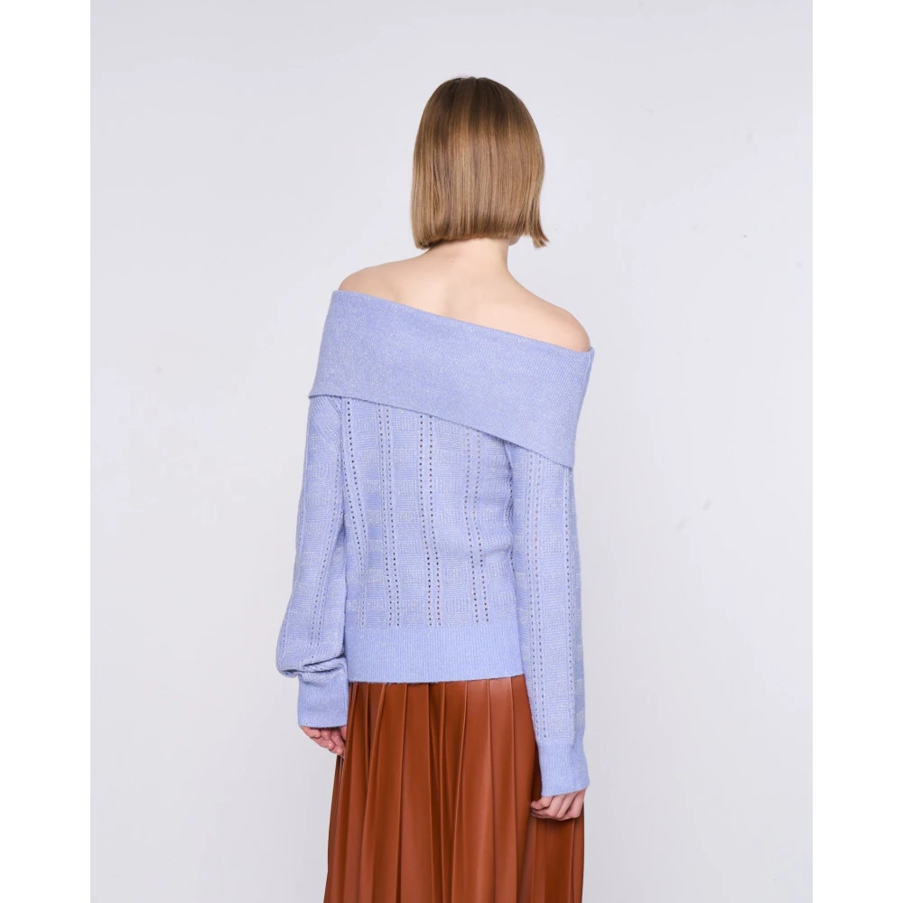 Silvian Heach Trui met blote schouders Blue Dames