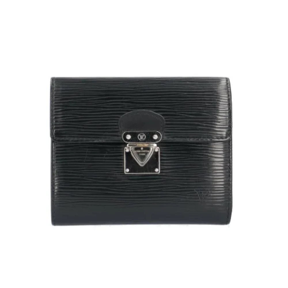 Louis Vuitton Vintage Pre-owned Leather wallets Black Heren
