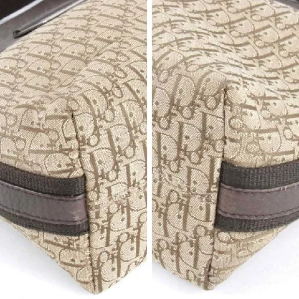 Dior Vintage Pre-owned Canvas shoulder-bags Brown Dames