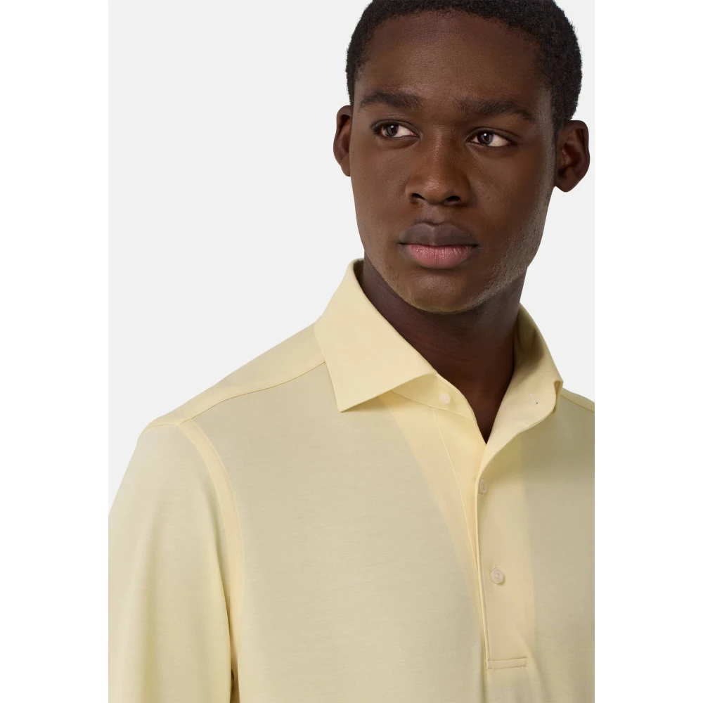 Boggi Milano B Tech Japans Jersey Polo Shirt Yellow Heren