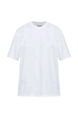 T-shirt med kristall-detaljer