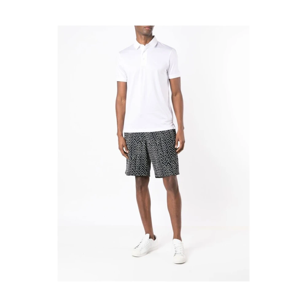 Emporio Armani Witte Katoenen Poloshirt met Logo White Heren
